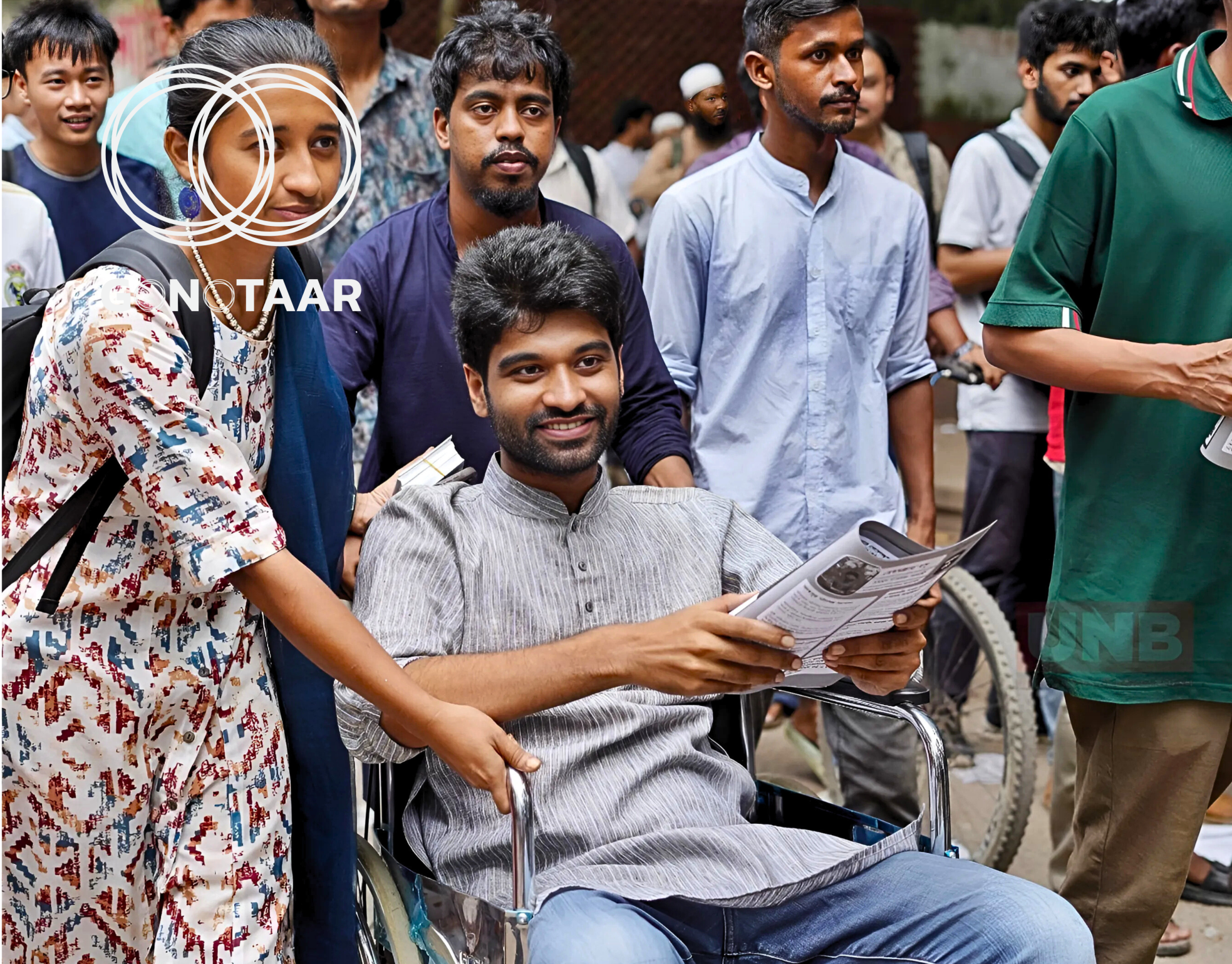 Wheelchair-Bound, Meghmallar Basu Makes Final Push in DUCSU Campaign