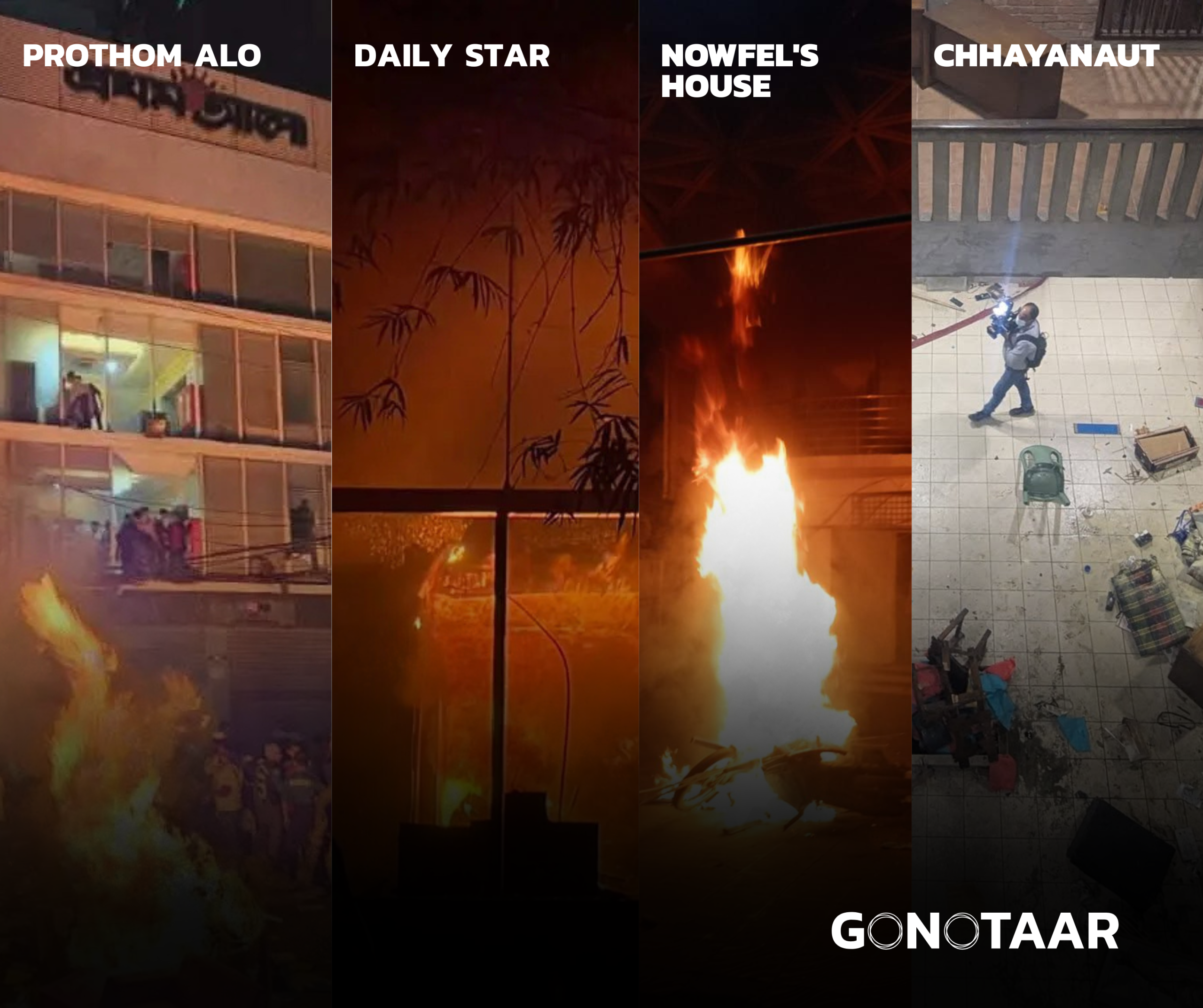 late-night attacks targeting media houses